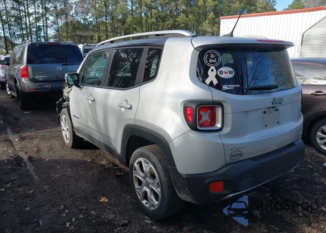 2016 Jeep Renegade Limited z USA, uszkodzony, nr VIN ZACCJBDT7GPD40423